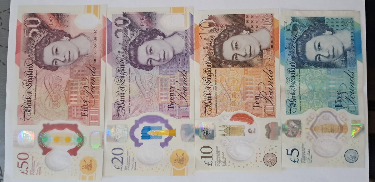 bashirahmed57's tweet image. United Kingdom (UK)
From Churchill (Image on back of these notes) to Turing  the UK&apos;s polymer pounds are as rich in history as they are in value 

#BankOfEngland #PolymerNotes #UKCurrency #MoneyHistory#coins#UKCurrency#
#MoneyHistory#coins#Bank notes#