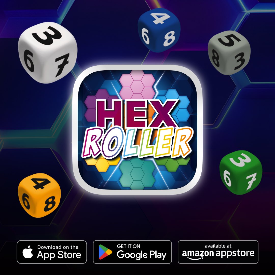 🎲 HexRoller – the tricky roll &amp; write game on the go!
🧩 Fill the board smartly, connect matching numbers &amp; beat the high score.
📲 Play now on iOS, Android &amp; Amazon Appstore!
#HexRoller #RollAndWrite #BoardGame #DiceGame #AppStore #GooglePlay #AmazonAppstore