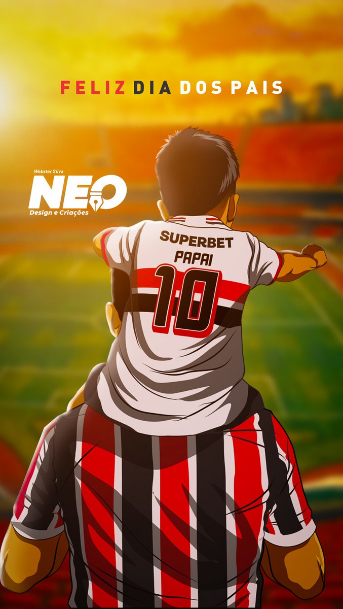 Feliz dia dos Pais 🔴⚪⚫ <a href="/SaoPauloFC/">São Paulo FC</a>  #diadospais #SPFC #saopaulofc #DesenhoTricolor 
instagram.com/p/DNLK9TWOMJM/…