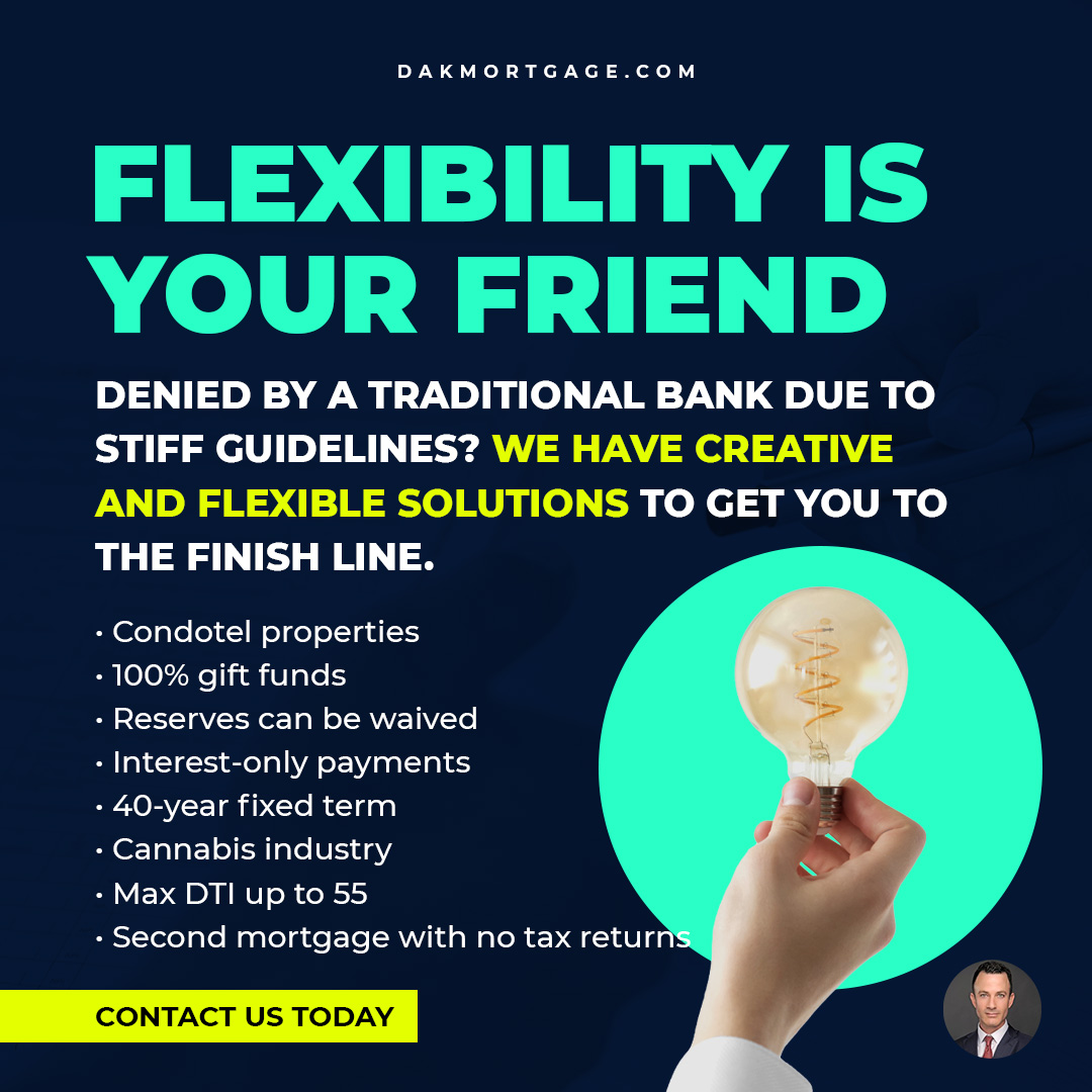 Not everyone satisfies the stiff underwriting guidelines of traditional banks.  That's where we come in to help.  Contact us today with your loan scenario.

davidakrebs.com/residential-lo…

#bankturndown #mortgagebroker #alternativemortgages #problemsolver