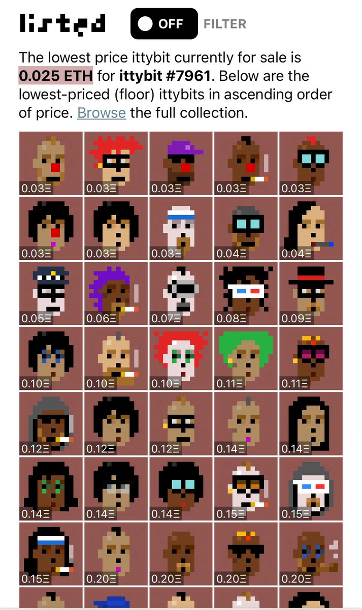 Tony SopraNFTo (Barren Wuffett) (@tonysopranfto) on Twitter photo If you like <a href="/cryptopunksnfts/">CryptoPunks</a> but can’t afford one, or a V1 (or a V0), please take a look at the mutant punks:
ittybits.xyz If you like <a href="/cryptopunksnfts/">CryptoPunks</a> but can’t afford one, or a V1 (or a V0), please take a look at the mutant punks:
ittybits.xyz