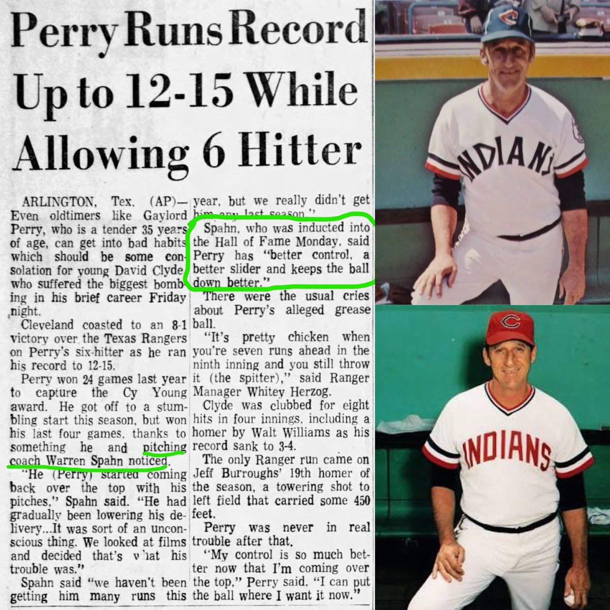 MrCleveland_216's tweet image. August 10, 1973: Hall of Fame Coach⚾️

I would guess few of you know that Hall of Famer Warren Spahn served as Indians pitching coach…

Spahn was inducted to HOF days before Indians beat Rangers 8-1 

SABR: &quot;Spahn spent 2 unhappy years&quot; here￼!

#DroppingKnowledge