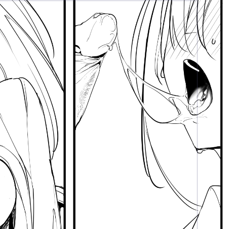 トーンは間に合わなさそうだけど粘膜のグラデだけなんとかしたいとおもっている えっちだから 