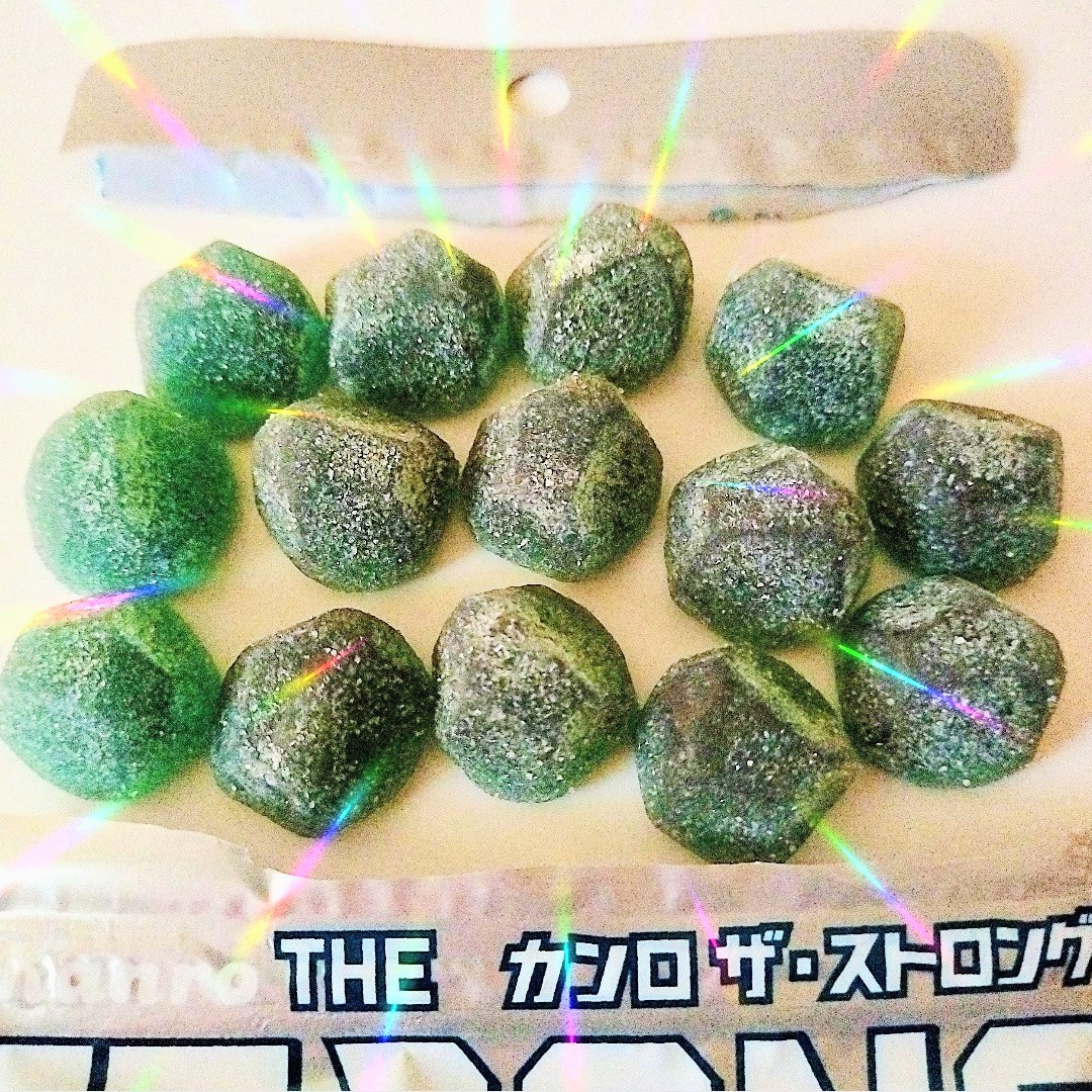 カンロ ザ・ストロング🔷神濃ハードグミ🔹ソーダ味 ＞・濃厚やわらか層