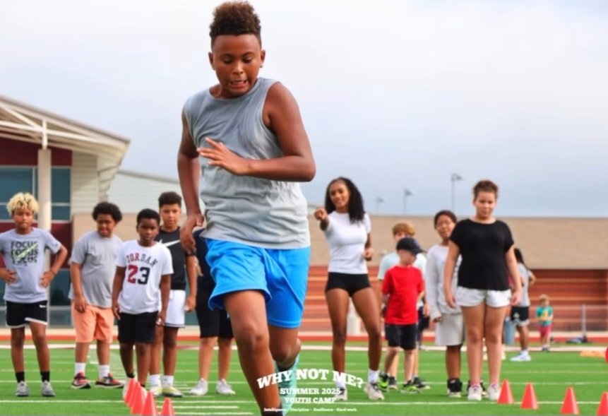 Why not me? Youth camp was fun to be a part of. I love getting active, but being able to share it with my younger peers was a blessing. 🙏🏽 north tx athletes getting busy 🦾