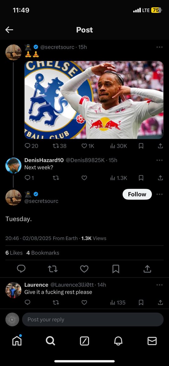 Mind you He said it will be official last week Tuesday