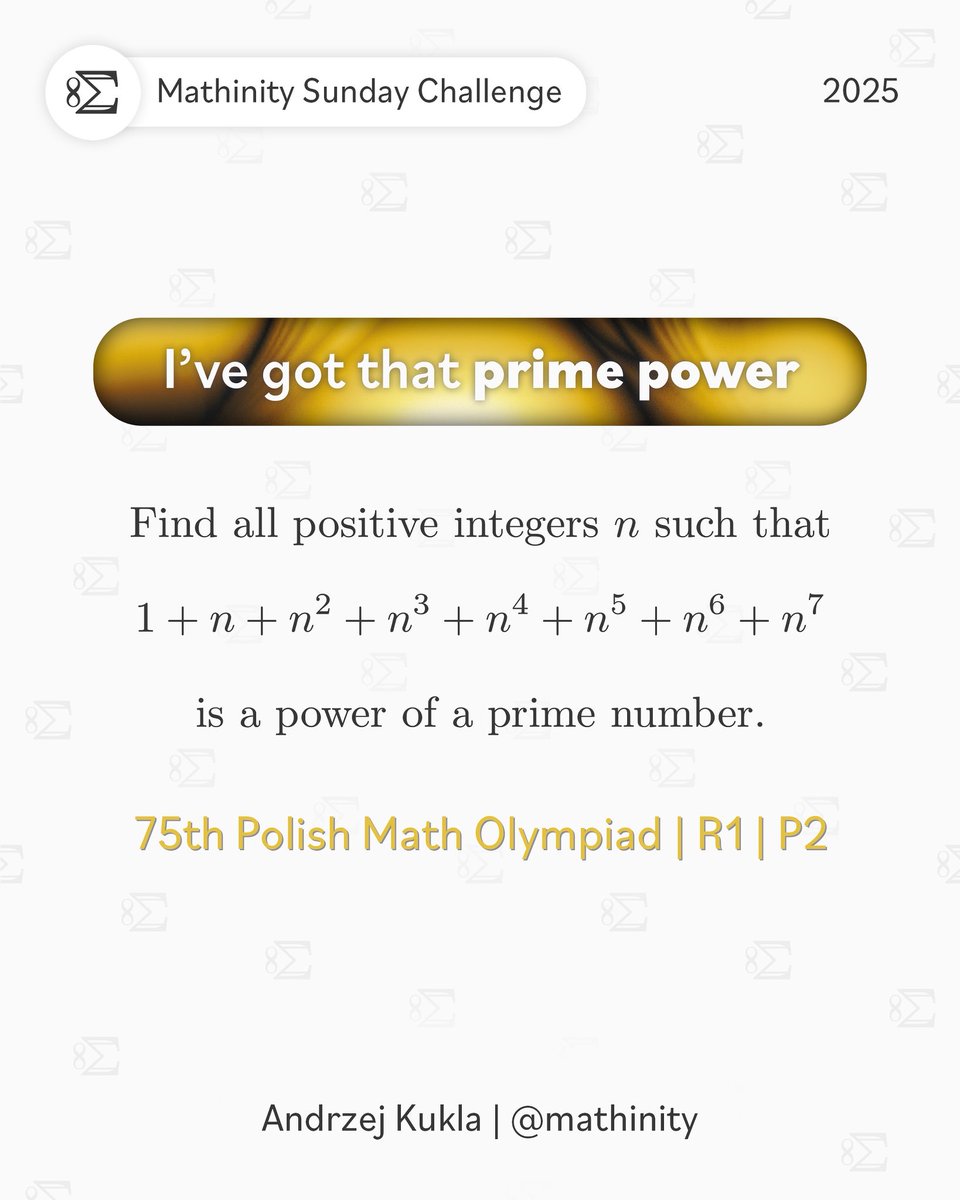 Mathinity_'s tweet image. Don’t be fooled by the easy statement. This problem is quite challenging!

Nah, who am I lying to? You’ll probably solve this one in 5 minutes, tops. But there are many ways to do it, so don’t hesitate to give it a go!