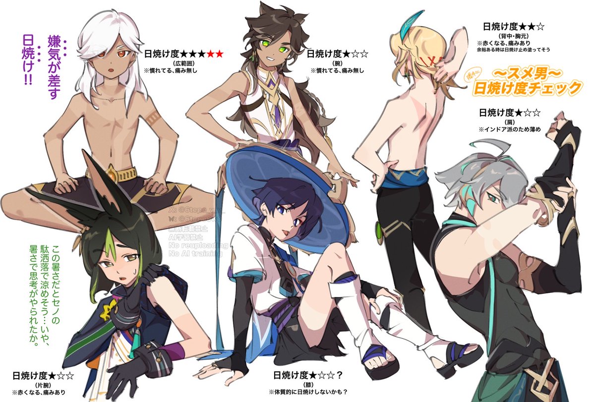 スメ男
勝手に日焼け度チェック