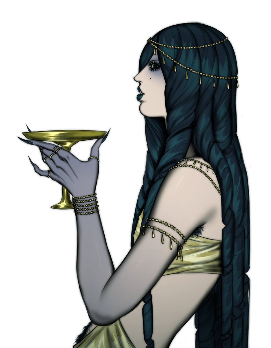 i forgot to post this daffodelle drawing! i will probably end up giving it a background and rendering everything.. i really want to draw her more &lt;/3