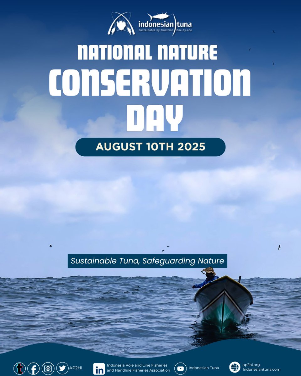 🐟 “Future generations deserve proof, not just stories.”

On #NationalNatureConservationDay, AP2HI through the Fishery Improvement Project works to keep Indonesia’s tuna and oceans thriving. 🌊💙

#TunaSustainability #AP2HI #MarineConservation #FIPIndonesia