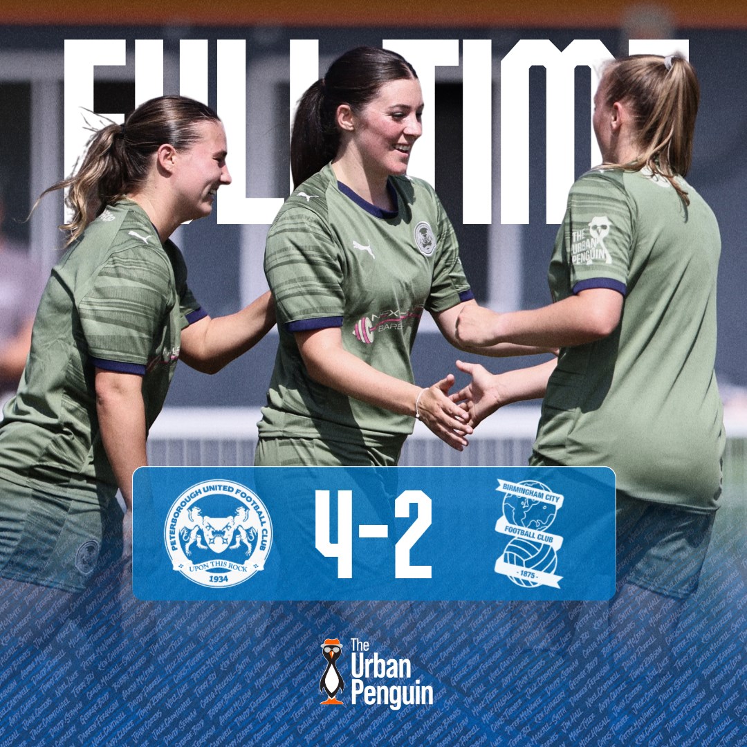 The Posh Women (@theposhwomen) on Twitter photo Sending us into the season with victory 😁
Lauren Wilshaw, Jessica Stanford, Courtney Clarke and Edyn Osker were all on target in a 4-2 win over the Blues.
Full-time brought to you by <a href="/theurbanpenguin/">𝗧𝗵𝗲𝗨𝗿𝗯𝗮𝗻𝗣𝗲𝗻𝗴𝘂𝗶𝗻</a>.
#pufc Sending us into the season with victory 😁
Lauren Wilshaw, Jessica Stanford, Courtney Clarke and Edyn Osker were all on target in a 4-2 win over the Blues.
Full-time brought to you by <a href="/theurbanpenguin/">𝗧𝗵𝗲𝗨𝗿𝗯𝗮𝗻𝗣𝗲𝗻𝗴𝘂𝗶𝗻</a>.
#pufc