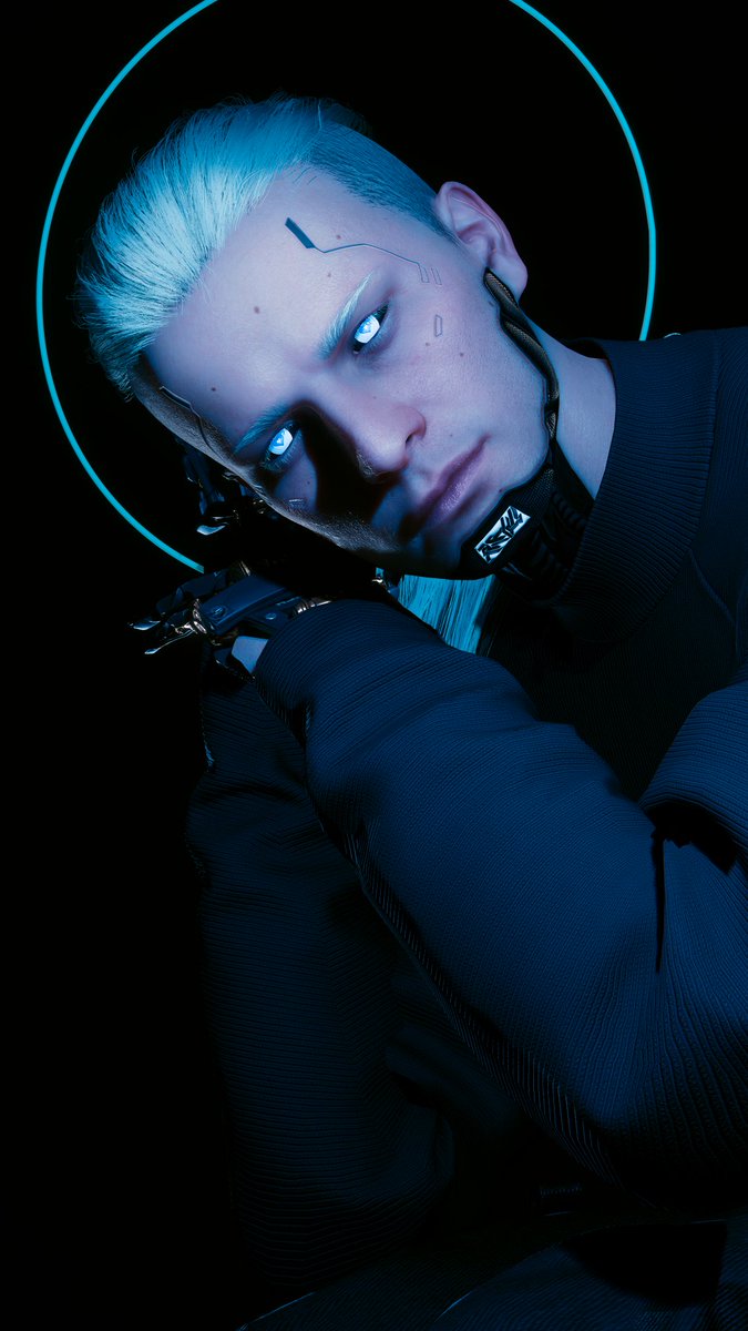 Photos taken for Jasakiarts' cyberhearts eyes mod 💙

#Cyberpunk2077PhotoMode #Cyberpunk2077