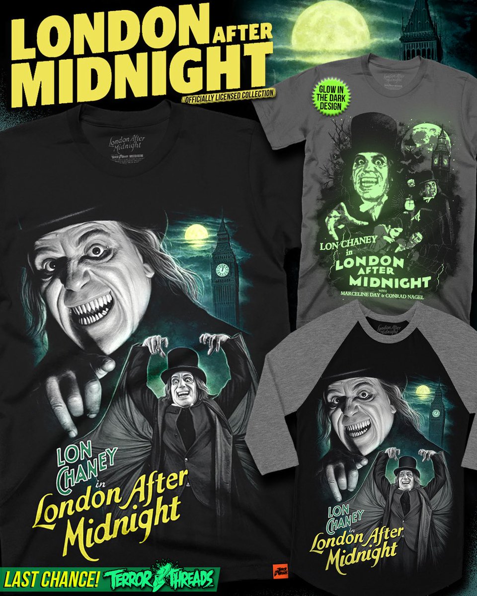 🚨LAST CHANCE!🚨Pre-order for our officially licensed, London After Midnight collection ends at midnight! This is the ONLY time to guarantee your purchase so grab yours while you still can or chance missing out. Click on the link in our profile or shop, TERRORTHREADS.COM 🌕