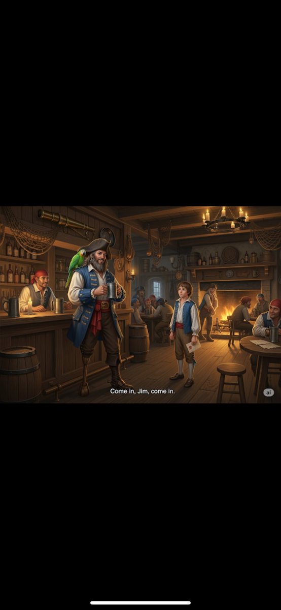 “Come in, Jim, come in,” said the captain, nodding to me sideways. “You’re a smart lad, by the look of you. Step up and let’s have a look at you.”Treasure Island (originally titled The Sea Cook: A Story for Boys[1]) is an adventure and historical novel by Scottish novelist Robert