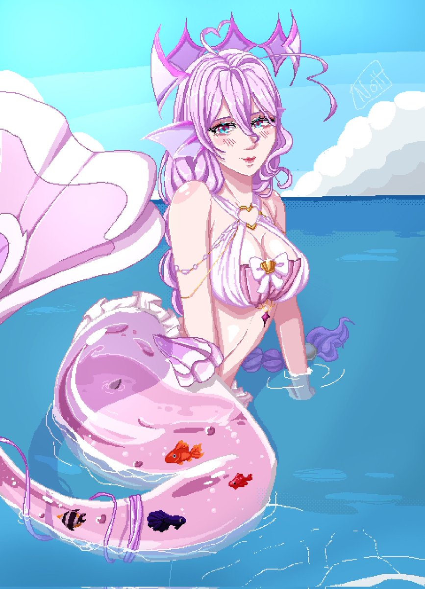 @Darly_senpai L’art de <a href="/Nottanartist/">Nótt 👑✨ | Vtuber EN/FR | Comms OPEN</a> qui est juste pépite ! 🥰🥰