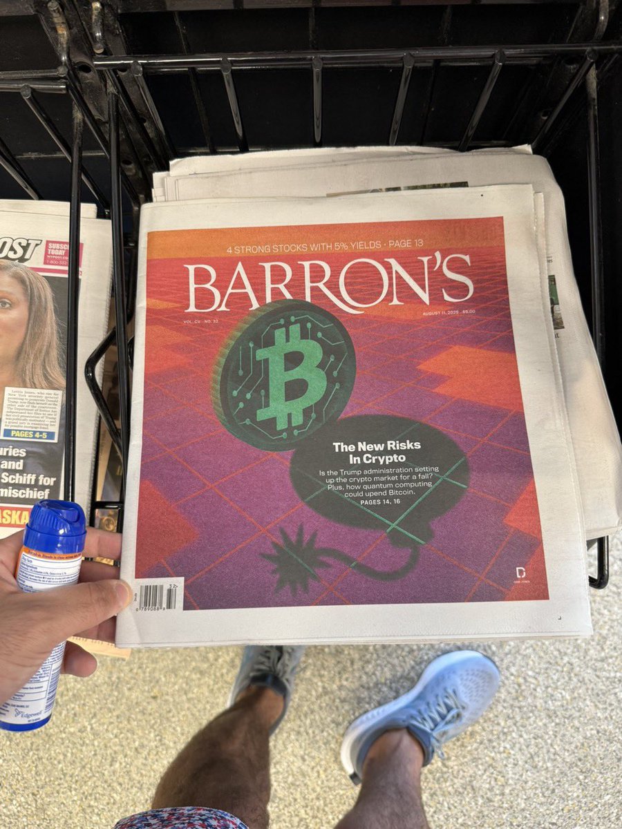 DocumentingBTC's tweet image. Bitcoin is the front page news story on Barron’s