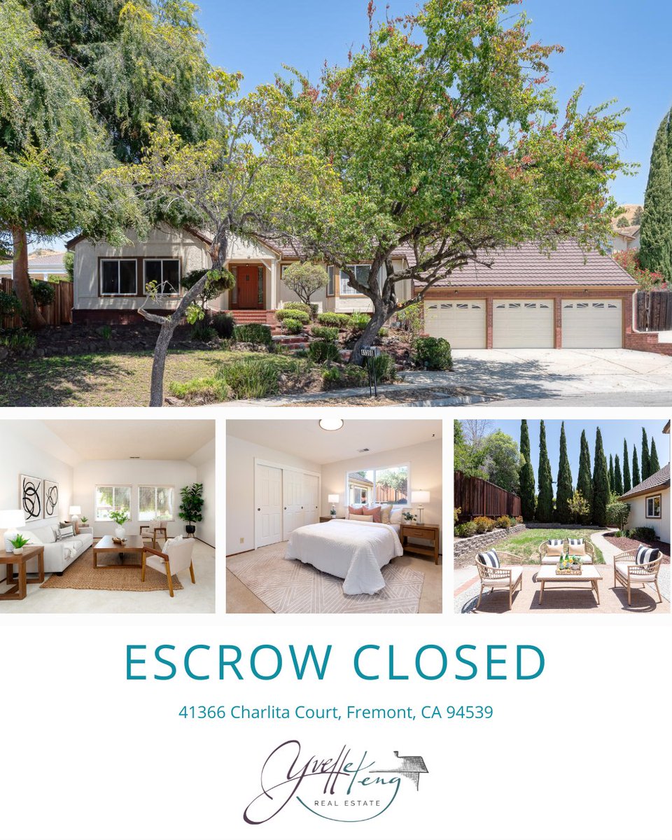 yvetteeverhome's tweet photo. Escrow closed on this Mission San Jose single family home! I am so excited for my sellers, thank you for putting your trust in me! 🏡⁠
______⁠
⁠
Thinking of buying or selling? Contact me today!⁠
⁠
📧: yvette@everhomeRE.com⁠
📞: (510) 766-3288⁠
🖥: https://t.co/lQ7nKdSDof https://t.co/UQKm33mSGP