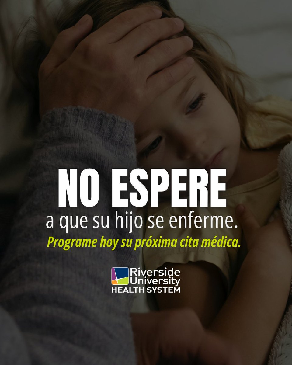 Riverside University Health System Medical Center (@centerruhs) on Twitter photo Don’t wait until your child is sick to see the doctor! Regular well checks help catch issues early and keep your child growing strong. 💪 Schedule their next well check at your local RUHS Community Health Center by calling 1-800-720-9553 or visiting RUHealth.org. Don’t wait until your child is sick to see the doctor! Regular well checks help catch issues early and keep your child growing strong. 💪 Schedule their next well check at your local RUHS Community Health Center by calling 1-800-720-9553 or visiting RUHealth.org.