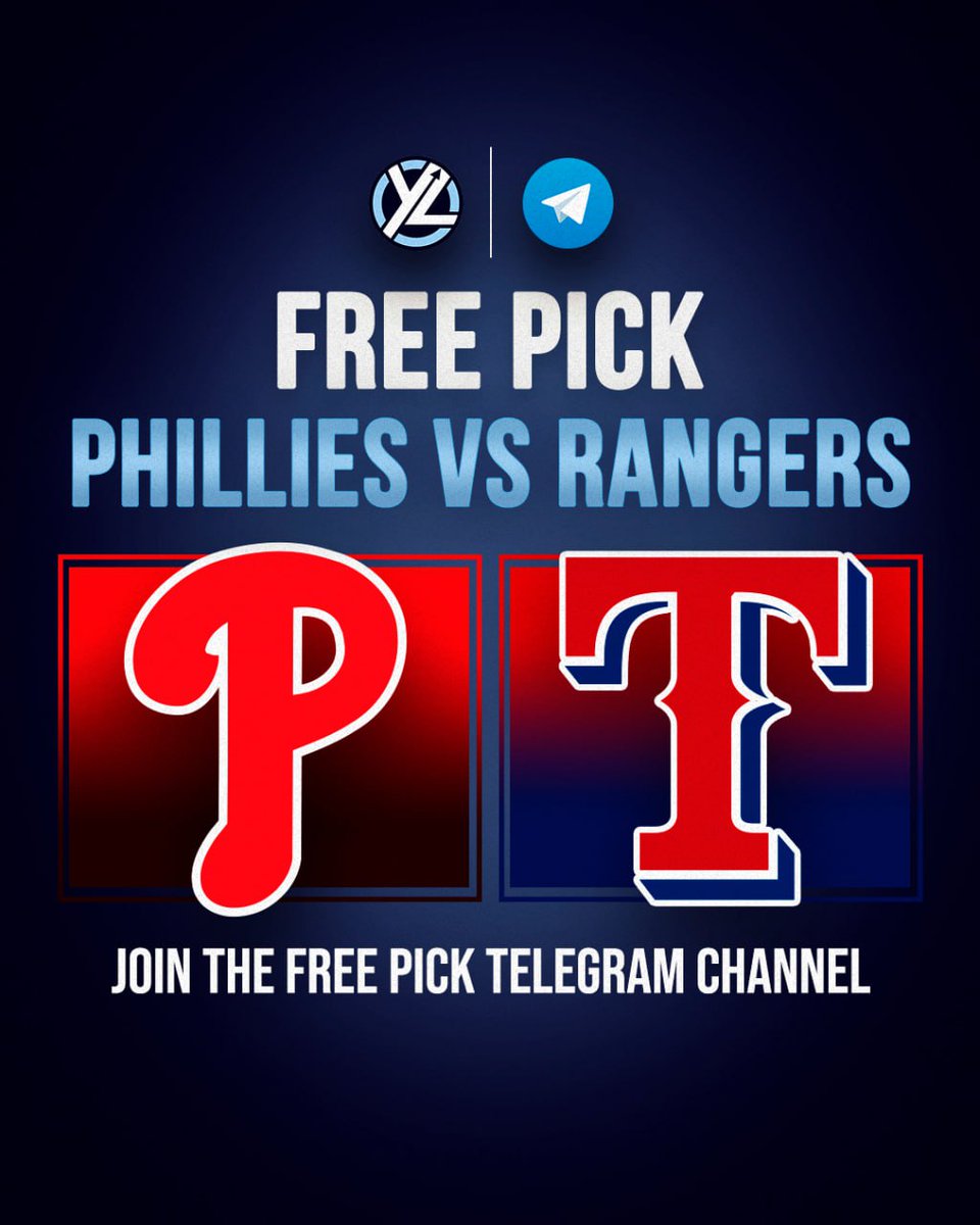 GunzPicks (@gunzpicks) on Twitter photo 💥8.10.25 MLB FREE PLAY💥
⚾️PHILLIES vs RANGERS⚾️
✍️MORE ON MY TELEGRAM✍️
⬇️JOIN NOW & GET THE PLAYS⬇️
t.me/+1-2UWBTgB0M4Z… 💥8.10.25 MLB FREE PLAY💥
⚾️PHILLIES vs RANGERS⚾️
✍️MORE ON MY TELEGRAM✍️
⬇️JOIN NOW & GET THE PLAYS⬇️
t.me/+1-2UWBTgB0M4Z…