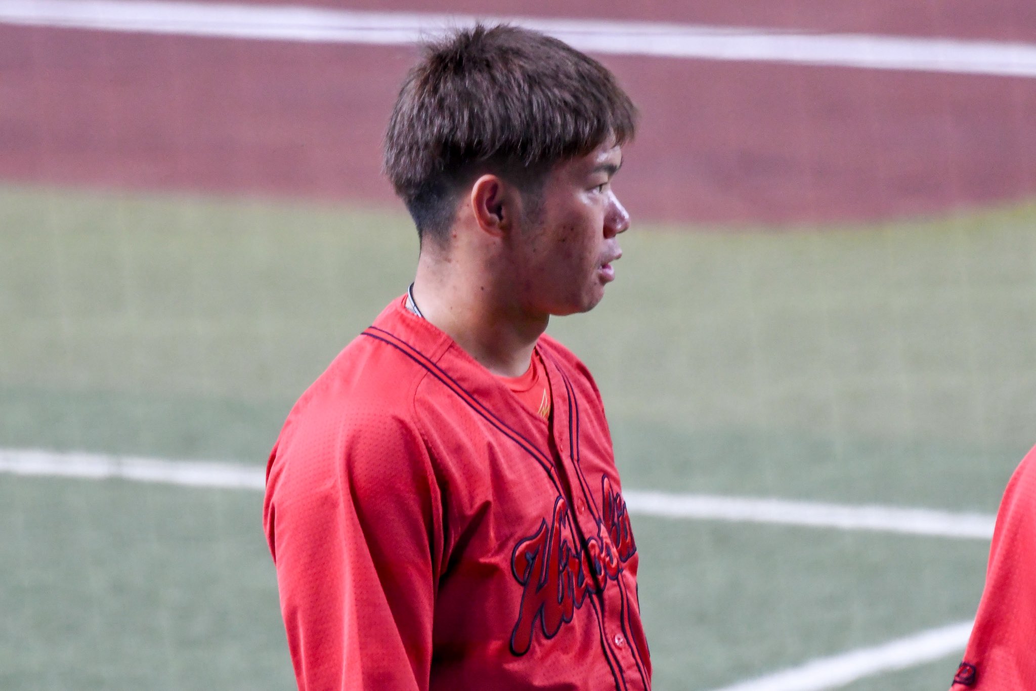 坂倉将吾 いつも絶妙に可愛い顔する🌸 #坂倉将吾 #carp 2022.7.24