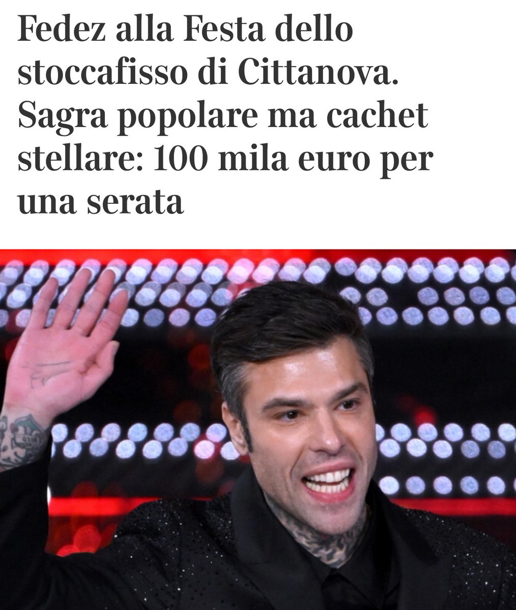 Ultimo_Samurai_'s tweet photo. 100.000 euro e si va ovunque… #Fedez #Cittanova https://t.co/BmhX5cvEJ4