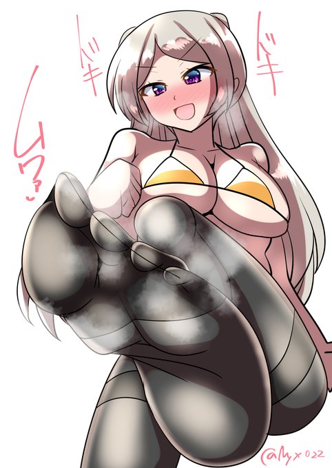 「足裏? ……そうよ、蒸らしてきたわ。これならどうよ!///」    
ムレムレ黒タイツカブールさん(ˇωˇ)
進水日おめでとう!(連続1982日目         
#艦これ版真剣お絵描き60分一本勝負_20250810
#艦これ版深夜の真剣お絵描き60分一本勝負 
#10000日チャレンジ #めび環んどろ 
#カブール進水日 