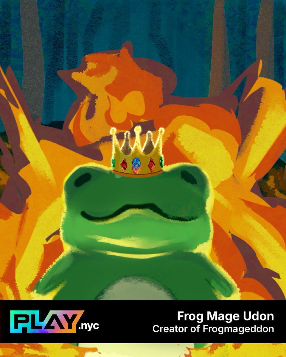 ‼️Exhibitor Announcement‼️ <a href="/FrogMageUdon/">Frogmageddon</a> will showcase FROGMAGEDDON at #PlayNYC2025 

⚔️Fight hordes of the evil snake army as one, several, dozens, or hundreds of frogs!

🐸 Frogmageddon is a bullet heaven survival game where you flip the script and become the horde yourself!