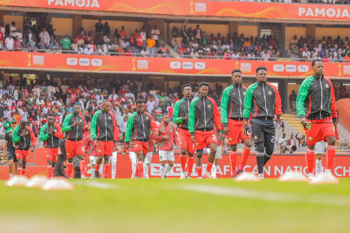 Full-time

Harambee Stars 1-0 Morocco (Ryan Ogam)

A HUGE win for Stars, achieved despite playing the entire second half with 10 men.

They now sit four points clear at the top of Group A.

Stars wrap up their group campaign against Zambia on Sunday, and depending on other