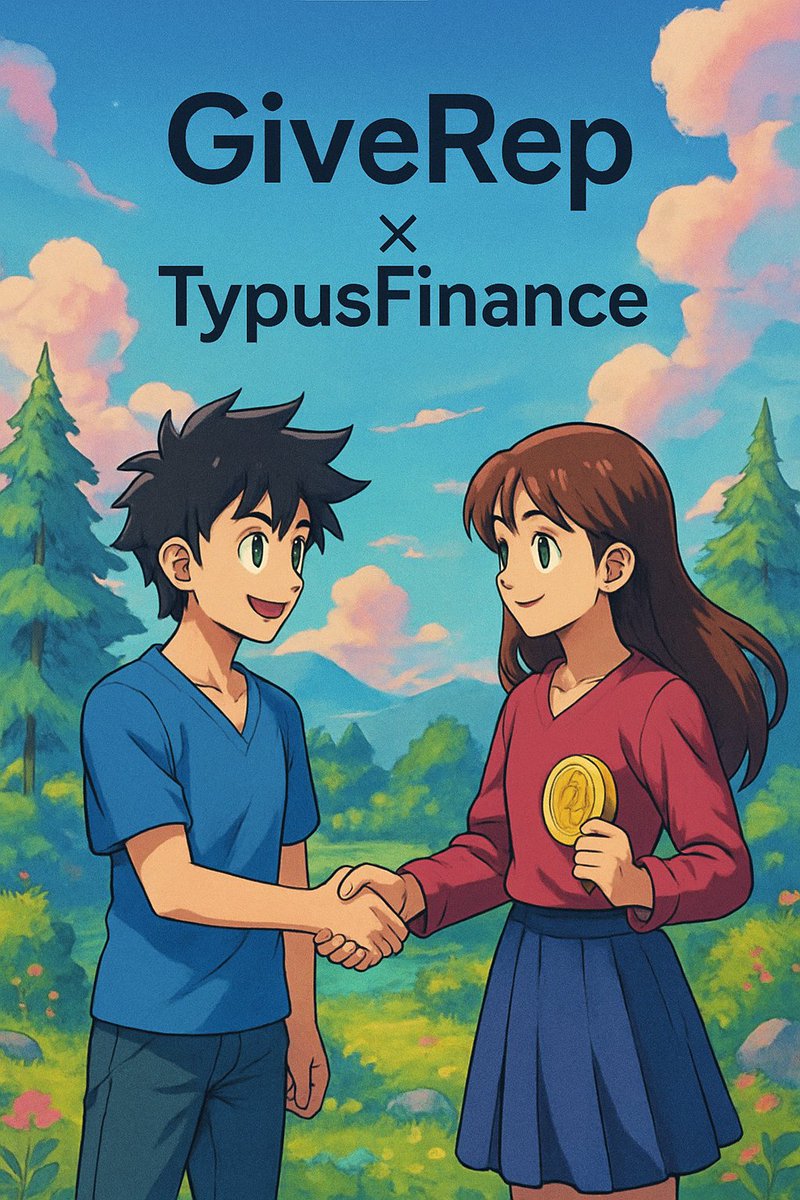 🌸✨ When heroes cross paths, legends are born. ✨🌸

<a href="/GiveRep/">GiveRep</a> × <a href="/TypusFinance/">Typus Finance</a> — where trust is the sword and strategy is the shield.
The adventure? It’s only getting started… ⚔️🚀
Sui ecosystem amazing project it. ☂️

#GiveRep #TypusFinance #Web3 #AnimeVibes