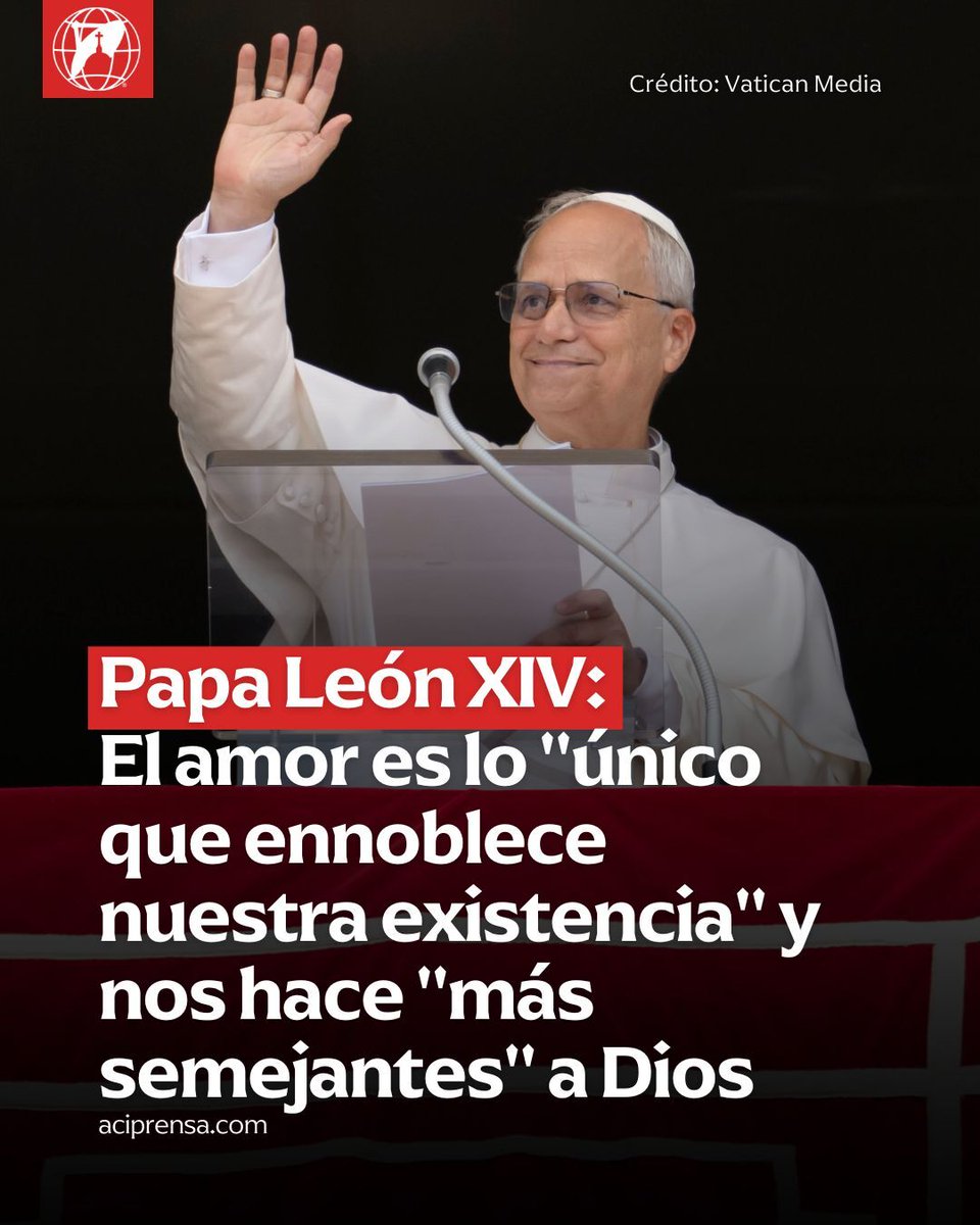 Durante el ángelus de este domingo, ante cientos de fieles reunidos para escucharle en la plaza de San Pedro, el Papa señaló que el amor “ennoblece” nuestra existencia y “nos hace cada vez más semejantes a Dios”.

El amor “es lo único que trasforma y ennoblece cada aspecto de