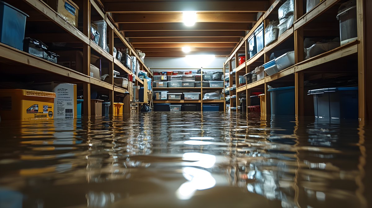 If you have standing water in your basement, DO NOT go into the basement! 🛑Electricity + Water = Danger. Wait for the water to drain out of the basement before entering.  Or, call a qualified electrician to disconnect the power before you enter a flooded basement.

Call your