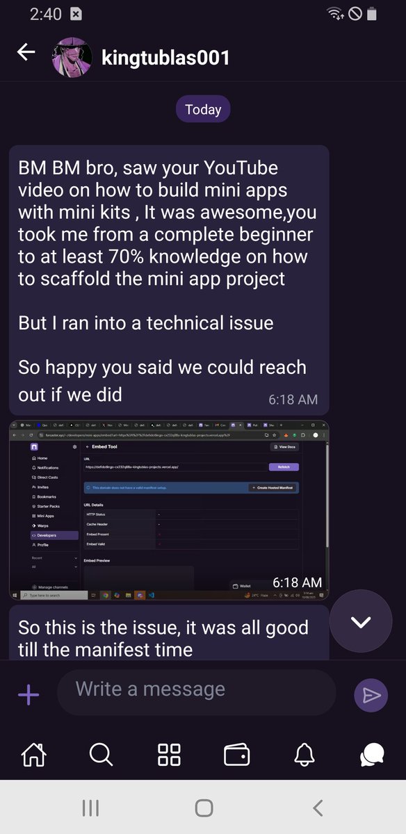 ernestsalac's tweet image. Super Based to see my YouTube Videos making builders Based.
Kindly subscribe and share the channel, I am releasing premium Base Builder Playlist next week. With tips and tricks.
Subscribe for Free:
youtube.com/@astromartian_…
#Based #OnChain #Web3Builder #BaseChain #Layer2