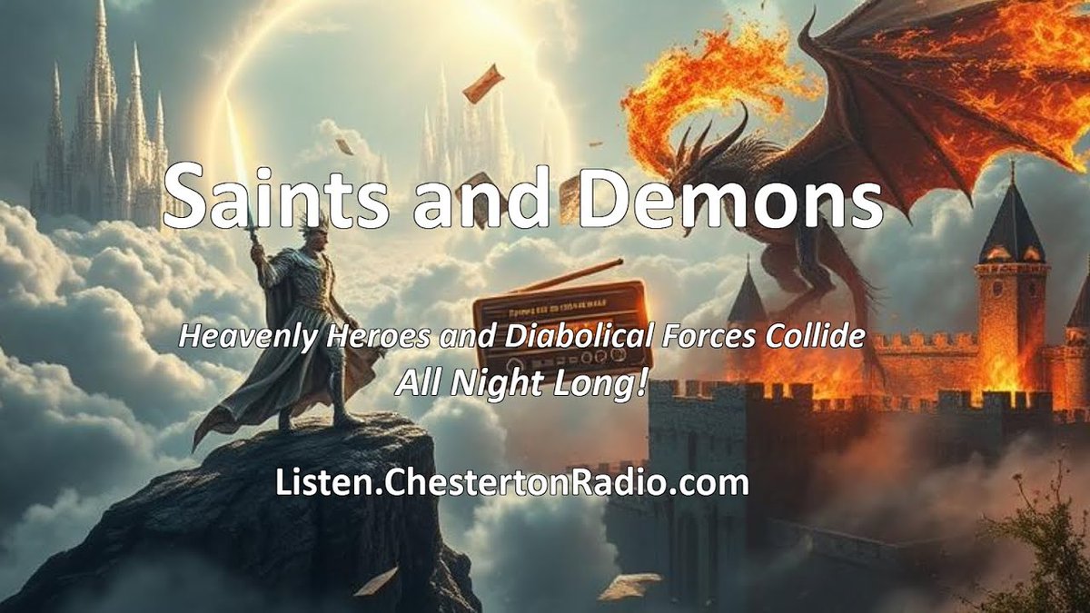 Step into the shadowy world where virtue battles vice, and the divine crosses paths with the diabolical. <a href="/ChestertonRadio/">Chesterton Radio Theatre</a> presents “Saints and Demons”—a spellbinding marathon of radio dramas exploring the eternal struggle between light and darkness.
youtube.com/live/1_eFZNg7D…