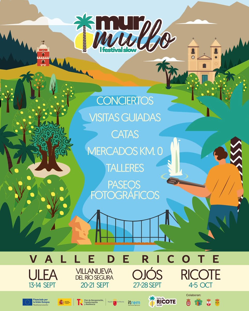 Este otoño el Valle de Ricote estrenará Murmullo, un festival que invitará a detenerse, respirar y reconectar con uno de nuestros paisajes más bellos y singulares. Conciertos, catas, talleres, rutas, paseos, mercadillos artesanales...

cmonmurcia.com/nace-murmullo-…