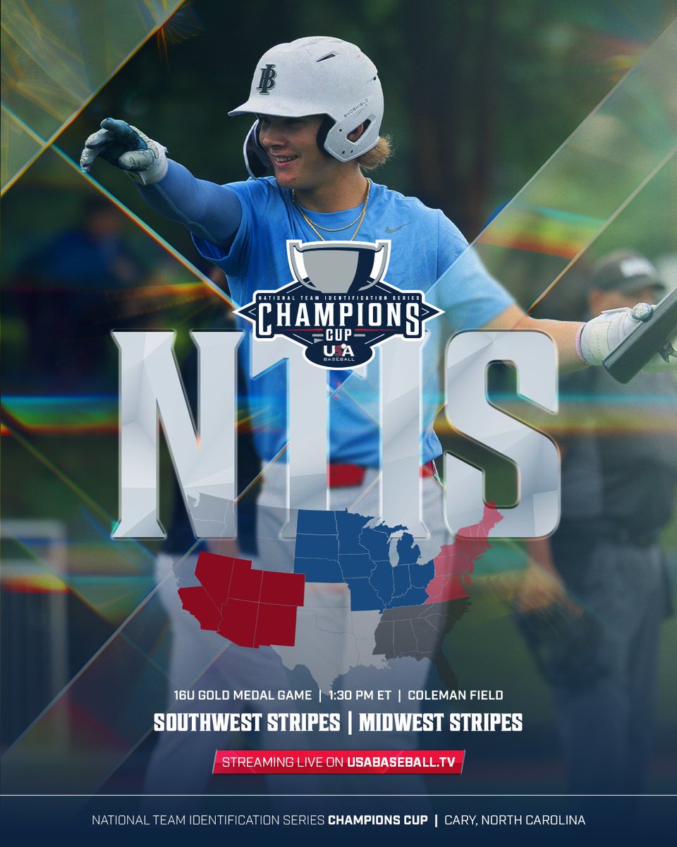 THE STAGE IS SET.

Who will go home CHAMPIONS in the 16U gold medal game?🏆