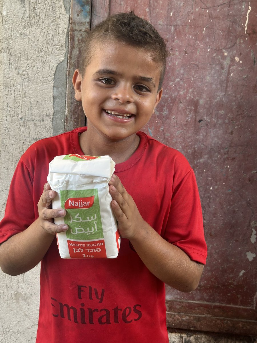 You can’t imagine how happy my little brother Qasim was when we bought a kilogram of sugar after more than five months without sweets — all thanks to your donations.
I hope to be able to provide more for my family thanks to your continuous support and to keep bringing happiness