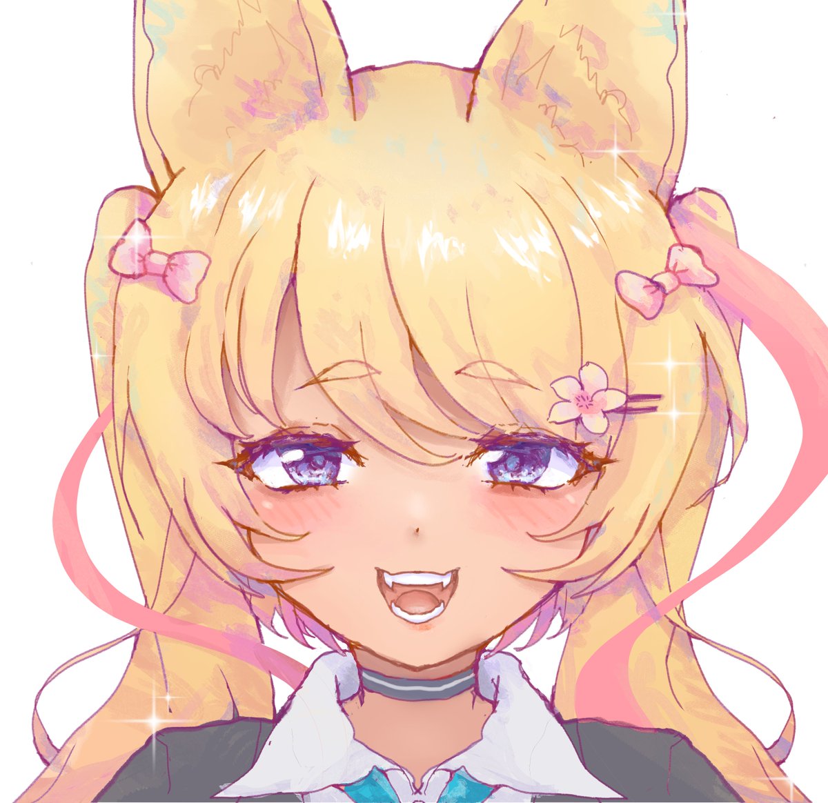 left handed drawing of gyaru tenma since I got tendonitis on my right ❤️‍🩹 #お酒絵