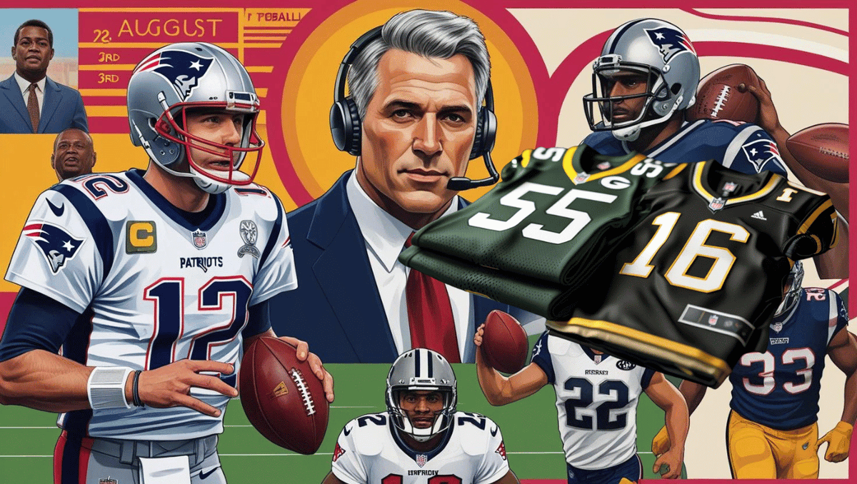 PigskinDispatch's tweet photo. On this Gridiron day, August 3, we'll explore the enduring legacies of Hall of Fame players like Brady, Baughan, and Alworth, celebrate the careers of coaching icons like Levy, and uncover the lesser-known, yet impactful games that occurred on #August03 #AugustHistory https://t.co/eZIpKvrWD1
