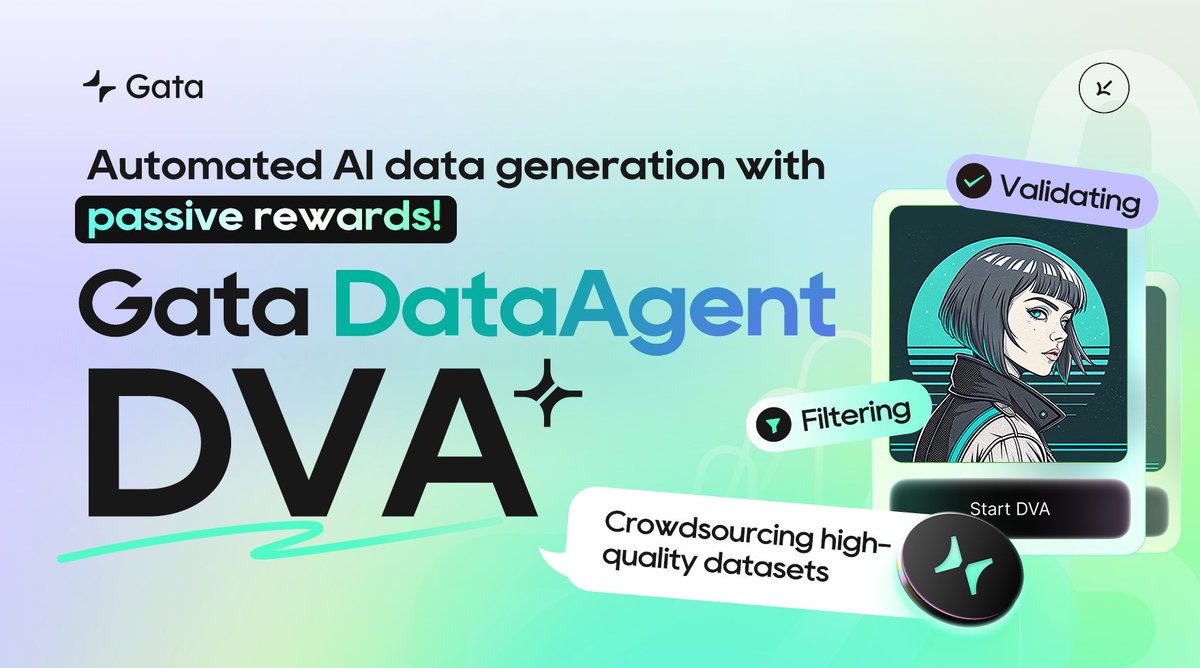 Alibaba_MediaTV's tweet image. Say hello to effortless AI data generation with @Gata_xyz
🧠 Crowdsource high-quality datasets
💰 Earn passive rewards
🤖 Filtering, validating, done for you

Start your DataAgent journey now 👊
#AI #Web3 #DataAgents #Starboard #DVA