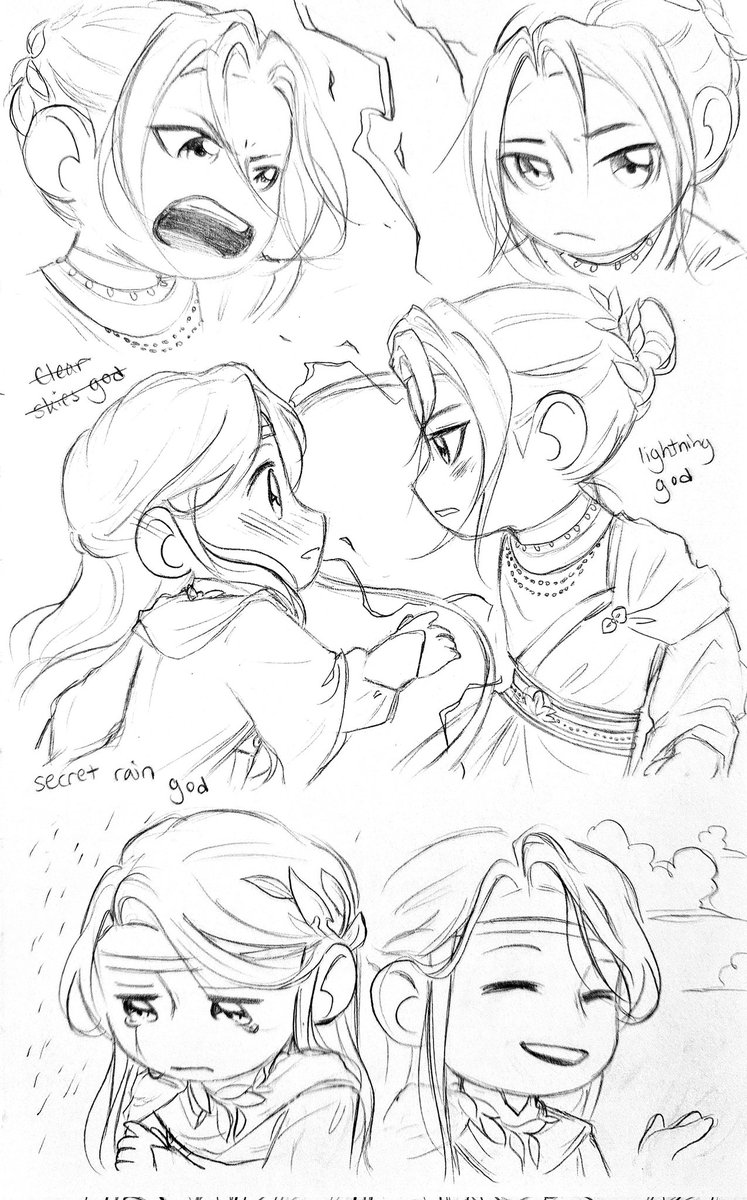 doodles_kiki's tweet photo. Lightning God JC and Secret Rain God LXC. LXC pretends to be a Clear Skies God out of shame for the rain he causes, but JC eventually finds out.

Luckily, he protects LXC's secret.💙💜

#xicheng #LanXiChen #JiangCheng #jiangwanyin #mdzs #Modaozushi #mdzsfanart https://t.co/irgCG8zG4d