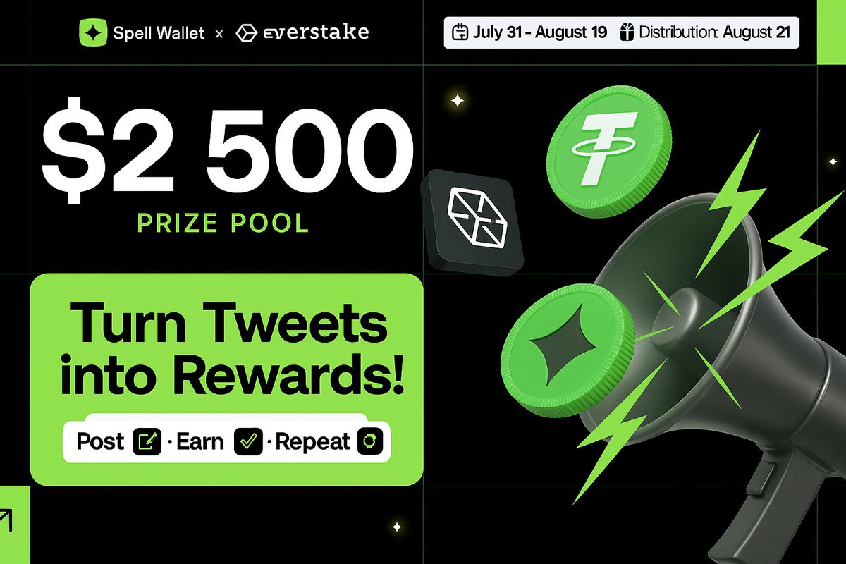 Yahya_M_Ibrahim's tweet photo. 🔎 Curious about Solana staking? Everstake makes it simple &amp; secure!

✅ Easy delegation
✅ Reliable validators
✅ Rewards you can trust

Join the #SpellxEverstake campaign and let your $SOL work for you! 🚀

@everstake_pool @Spell_Club
#Solana #CryptoEducation #Staking https://t.co/G9yMgoWyl9