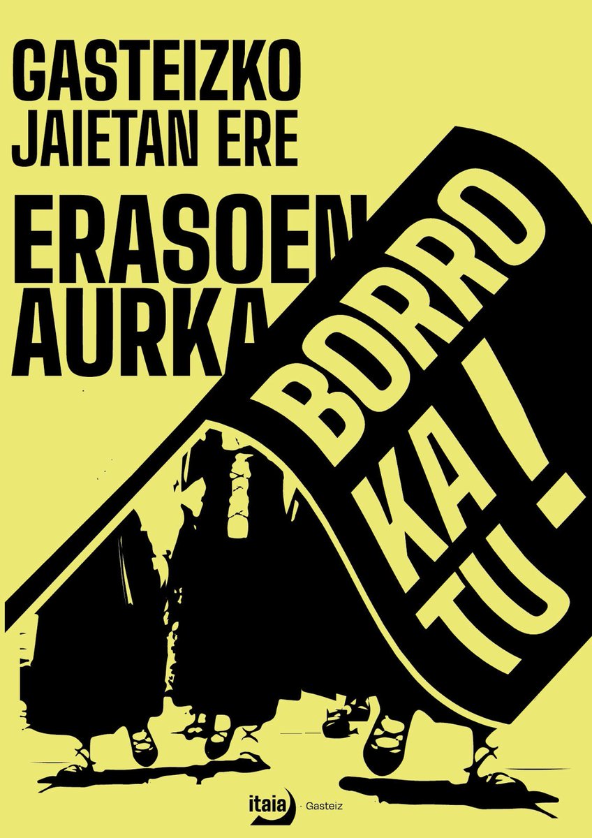 Jai-giroan erasoak areagotzen dira, bai eta normaltasun osoz erreproduzitzen.

Horregatik, Gasteizko jaien atarian gaudela, ezinbestekoa da erasoen aurkako mezuak zabaltzea eta eraso ororen aurka borrokatzea. 

JAIETAN ERE INDARKERIA MATXISTAREKIN AMAITZEKO ANTOLA GAITEZEN!