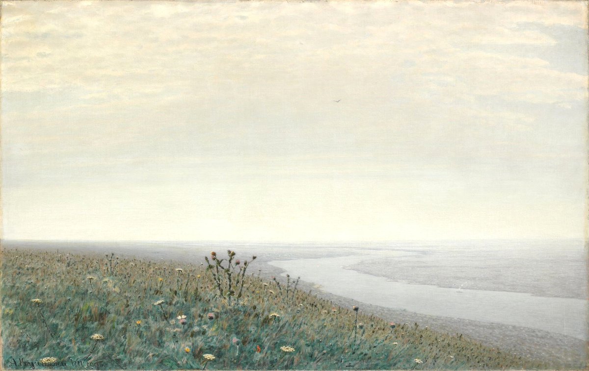 ukr_arthistory's tweet photo. Today is the day of the Ukrainian Air Forces. Thank you for protecting our sky during nights and days. @KpsZSU 

Both beautiful and peaceful artworks are landscapes of Dnipro by Arkhyp Kuindzhi. https://t.co/52niL19tsW