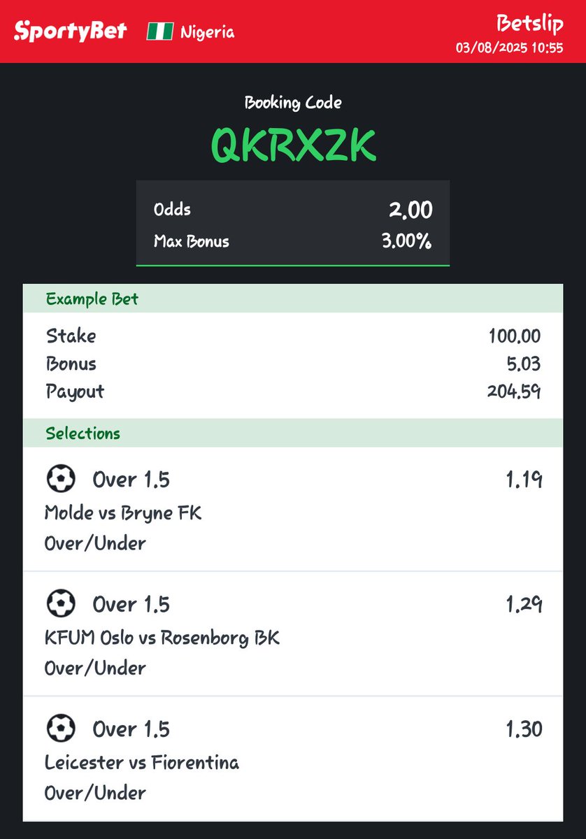 BetLaneOfficial's tweet photo. 20 odds 🤝🤝🤝🤝Q0SWPP
Bet of the Day🤝QKRXZK https://t.co/OCEZp9bIem