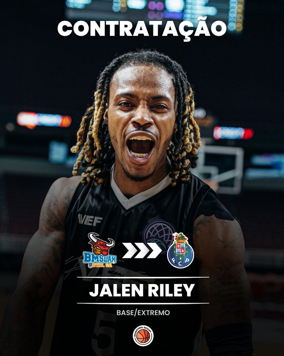 HERE WE GO: JALEN RILEY ESTÁ DE REGRESSO A PORTUGAL E AO FC PORTO ✍️

A Basquetebol Notícias sabe que Jalen Riley vai voltar a vestir a camisola do FC Porto na próxima época.

O base/extremo norte-americano já passou pelos dragões em 2020/21, onde foi orientado por Moncho López.
