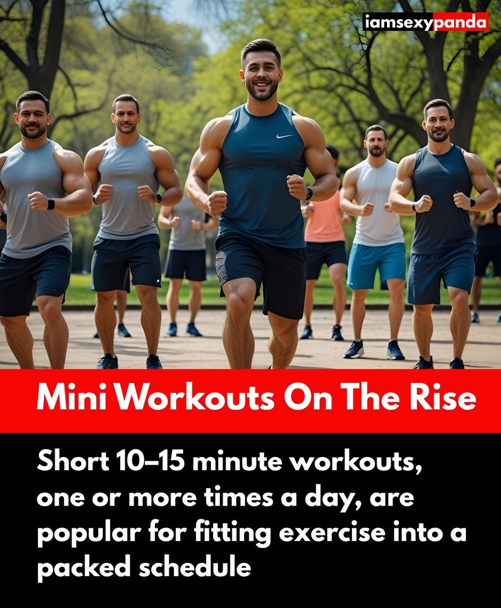 Iamsexypanda_'s tweet image. ⏱️ Mini Workouts, Mega Results

Short workouts (10–15 min) are revolutionizing fitness routines for busy men.

#iamsexypanda #MiniWorkouts #FitnessForMen #QuickFitness #DailyExercise #MensHealth