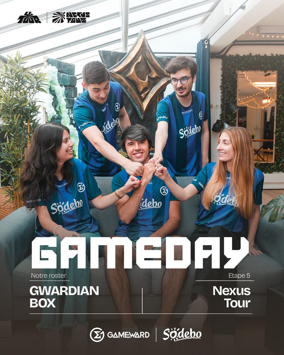 NEXUS TOUR ÉTAPE 5 DAY 2 💥

La GWARDIAN BOX continue son aventure et on l'espère remplie de surprises ! 

⏰ 13h
📺 Cast par <a href="/GoB_GG/">GW GoB</a> sur Twitch

Aujourd'hui est un grand jour, et l'équipe va vous le montrer !

#GWWIN #FaceEverything