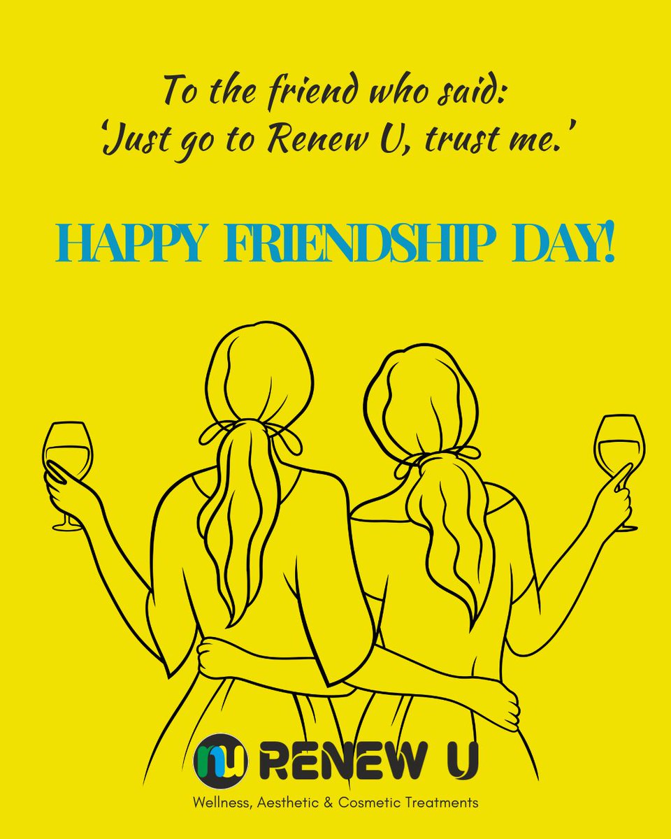Renewu_world's tweet image. Not every friendship leaves a mark.
Some leave a glow. 💛

This Friendship Day, we thank all of you who trusted us enough to recommend us to your friends.
Here’s to the bonds that made us grow ✨

#FriendshipDay #RenewU #GlowTogether