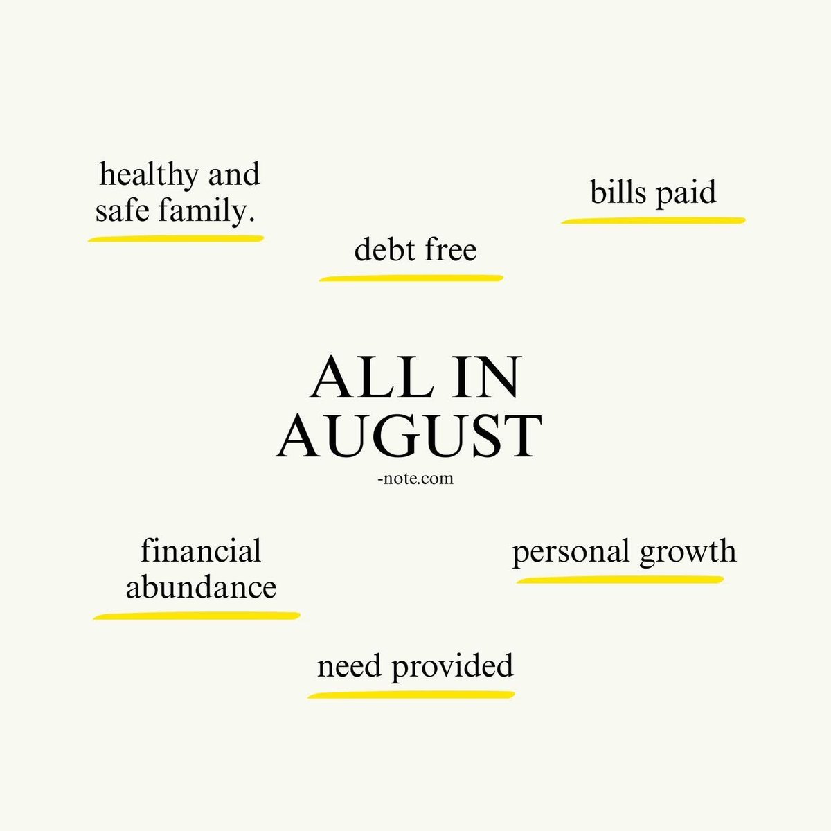 All in August -Claim it!
