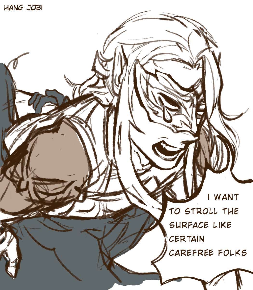 HangJobi's tweet photo. "drowning in work"
!! its a bit ooc
#AFKJourney https://t.co/J8ANSNwRle